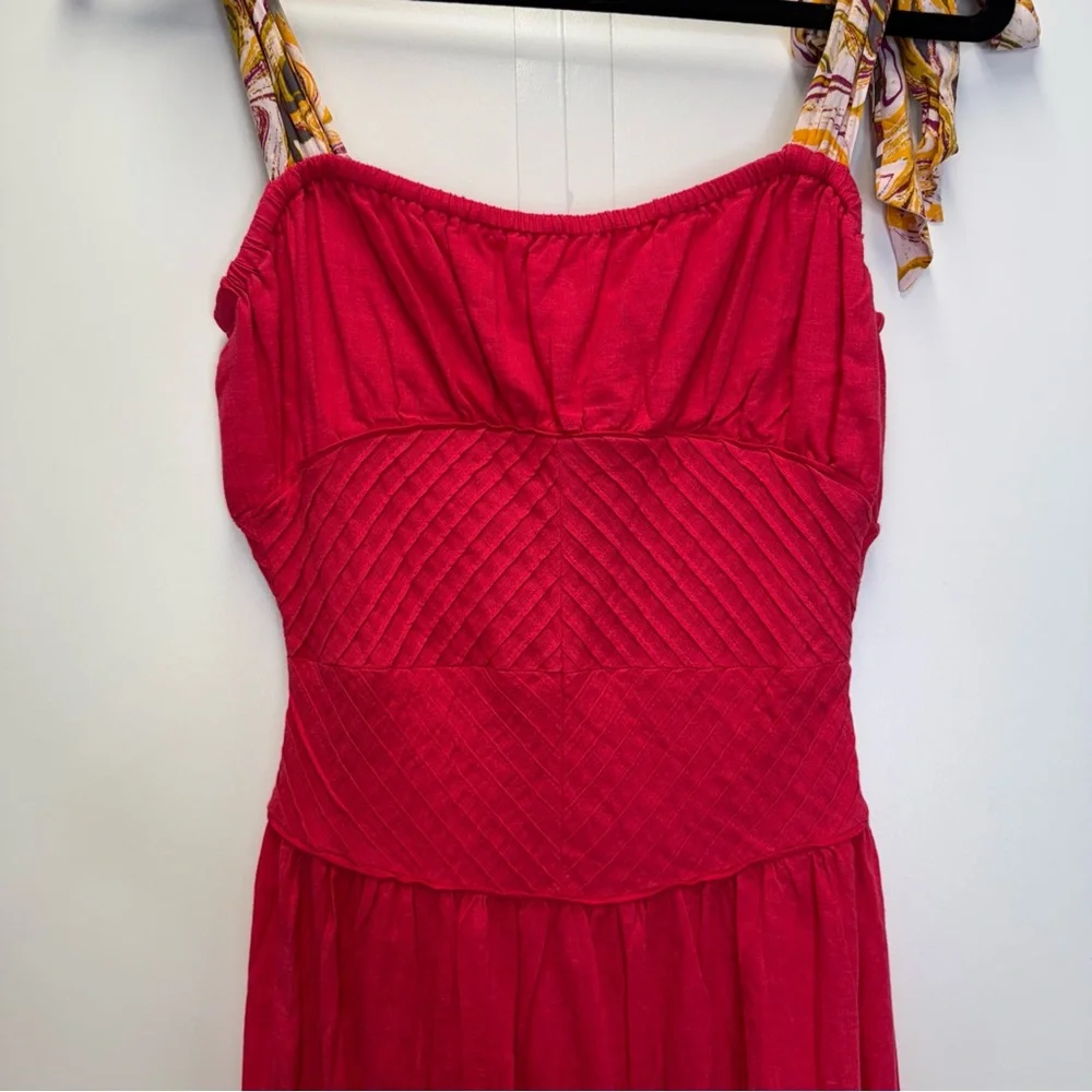 Free People Pink Santorini Midi Dress
